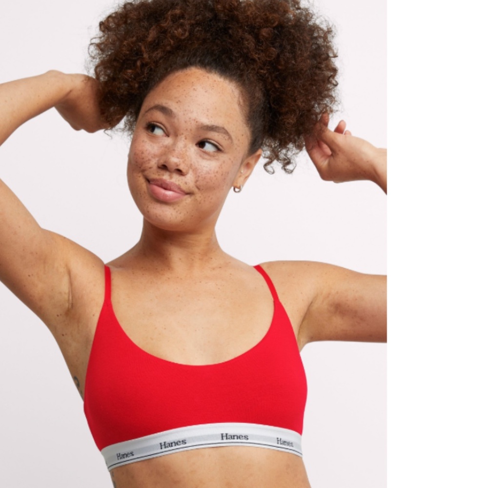 Hanes Women's Originals ComfortFlex Cropped Bralette MSO103